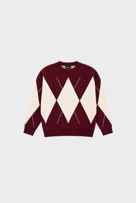 Sweter Rombos Bordo