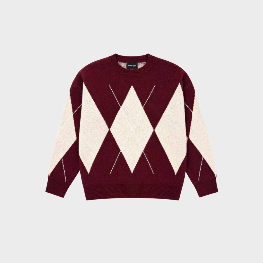 Sweter Rombos Bordo