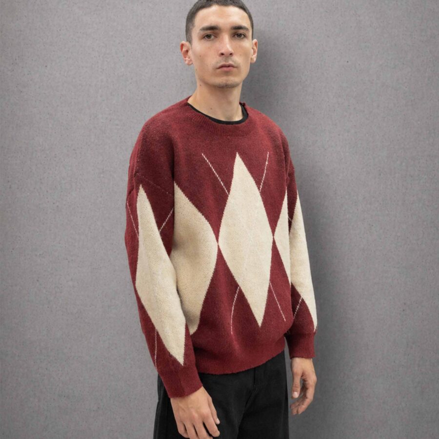 Imagen 5 de Sweter Rombos Bordo