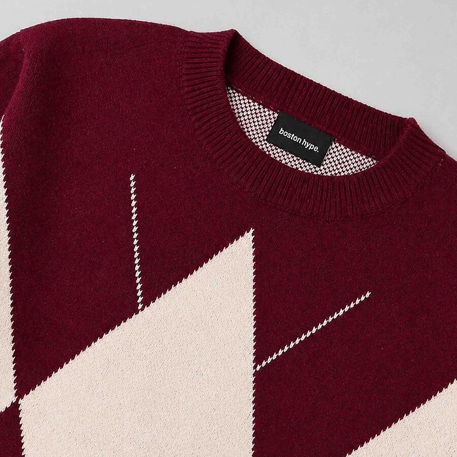 Imagen 4 de Sweter Rombos Bordo