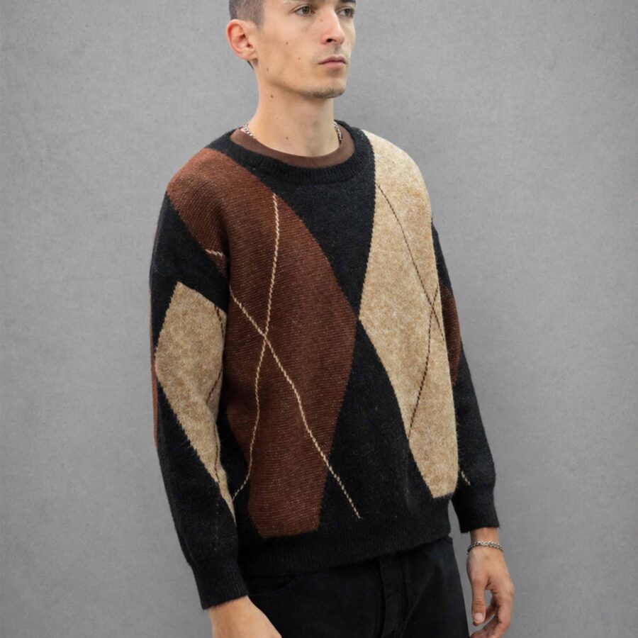 Imagen 4 de Sweter Rombos Marron