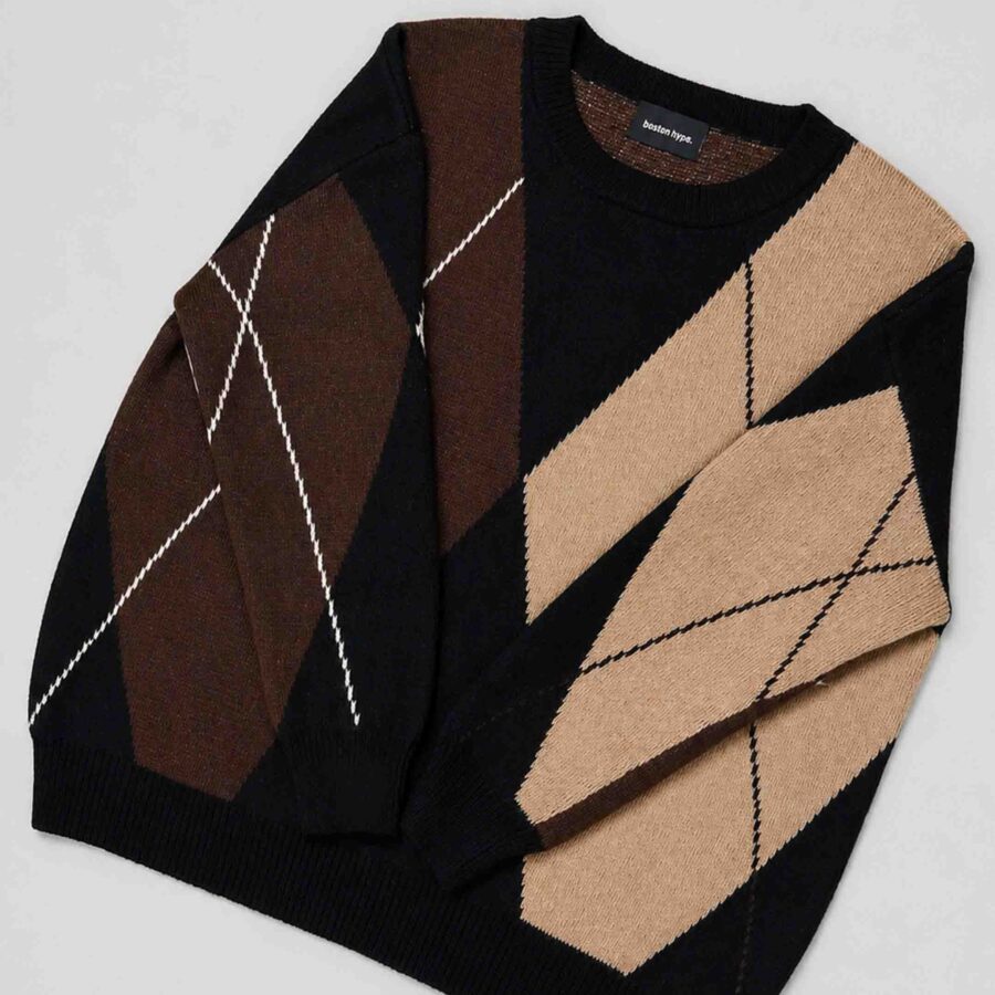 Imagen 5 de Sweter Rombos Marron