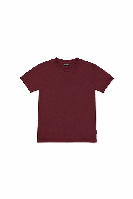 Remera Regular Fit Cropped Bordo