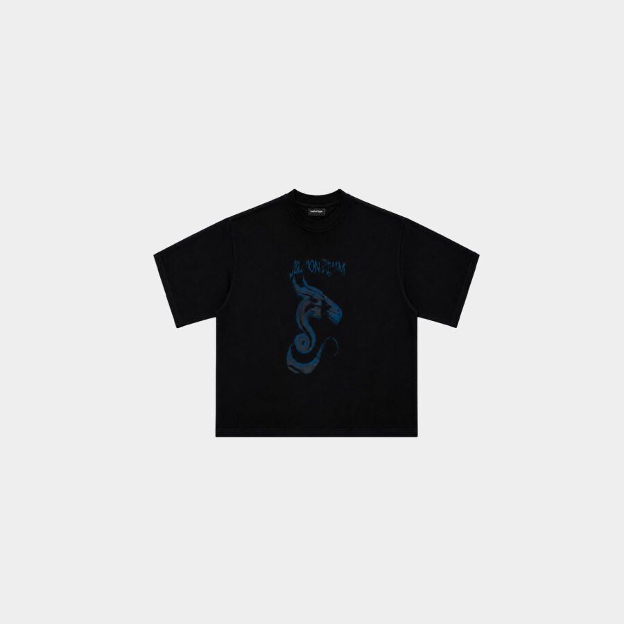 Remera Boxy Blond Negra