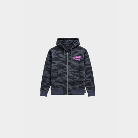 Zip up camo gris boston rosa