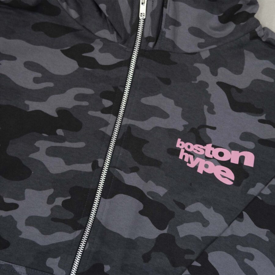 Imagen 2 de Zip up camo gris boston rosa
