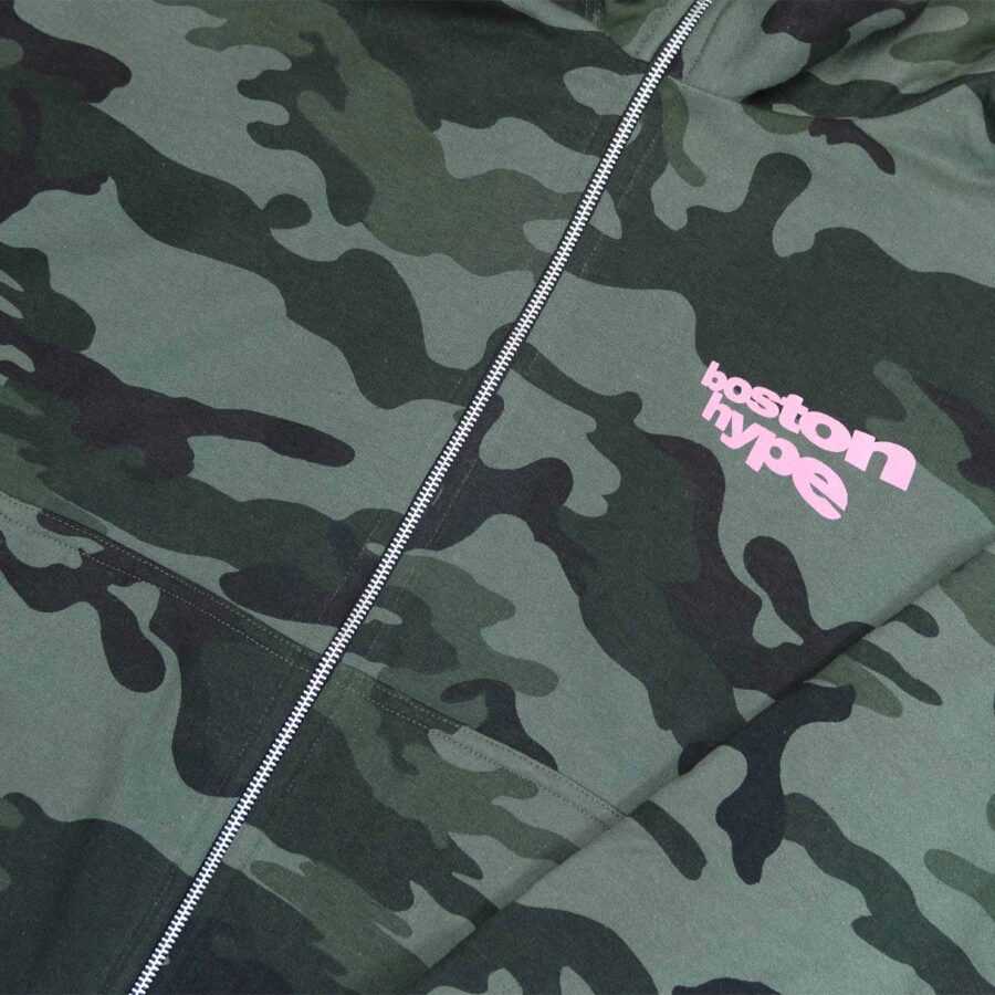 Imagen 2 de Zip up camo verde boston rosa