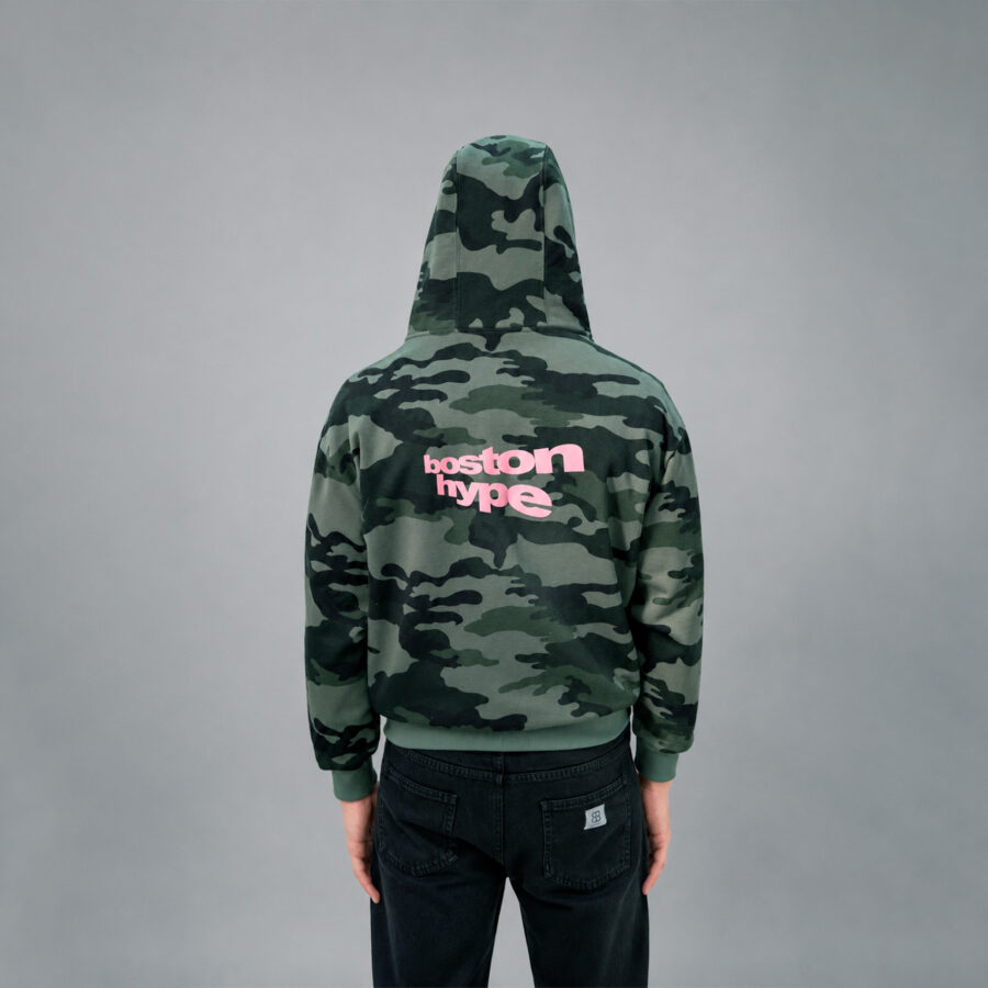 Imagen 7 de Zip up camo verde boston rosa