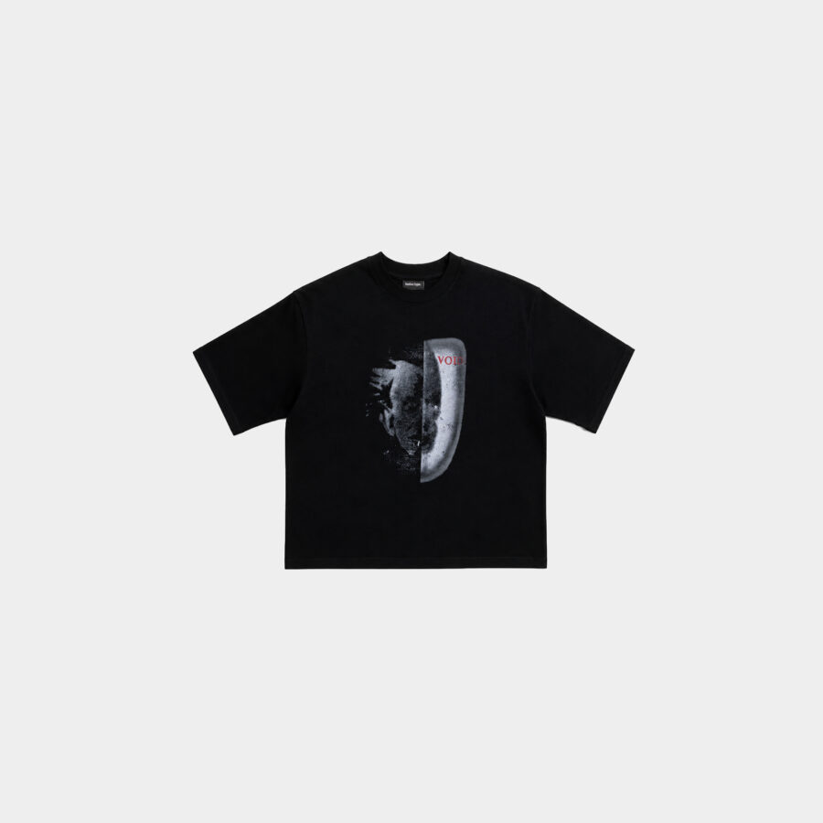 Remera Boxy Bad Face Negra