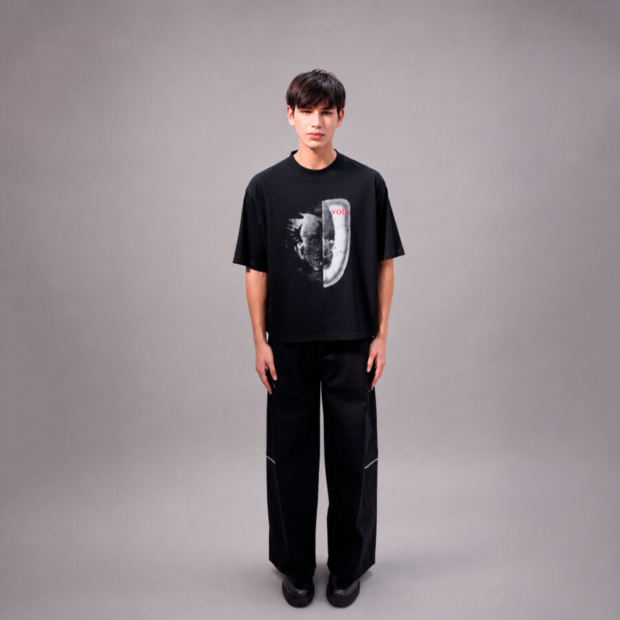 Imagen 5 de Remera Boxy Bad Face Negra