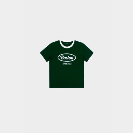 Remera regular BH cropped verde vintage