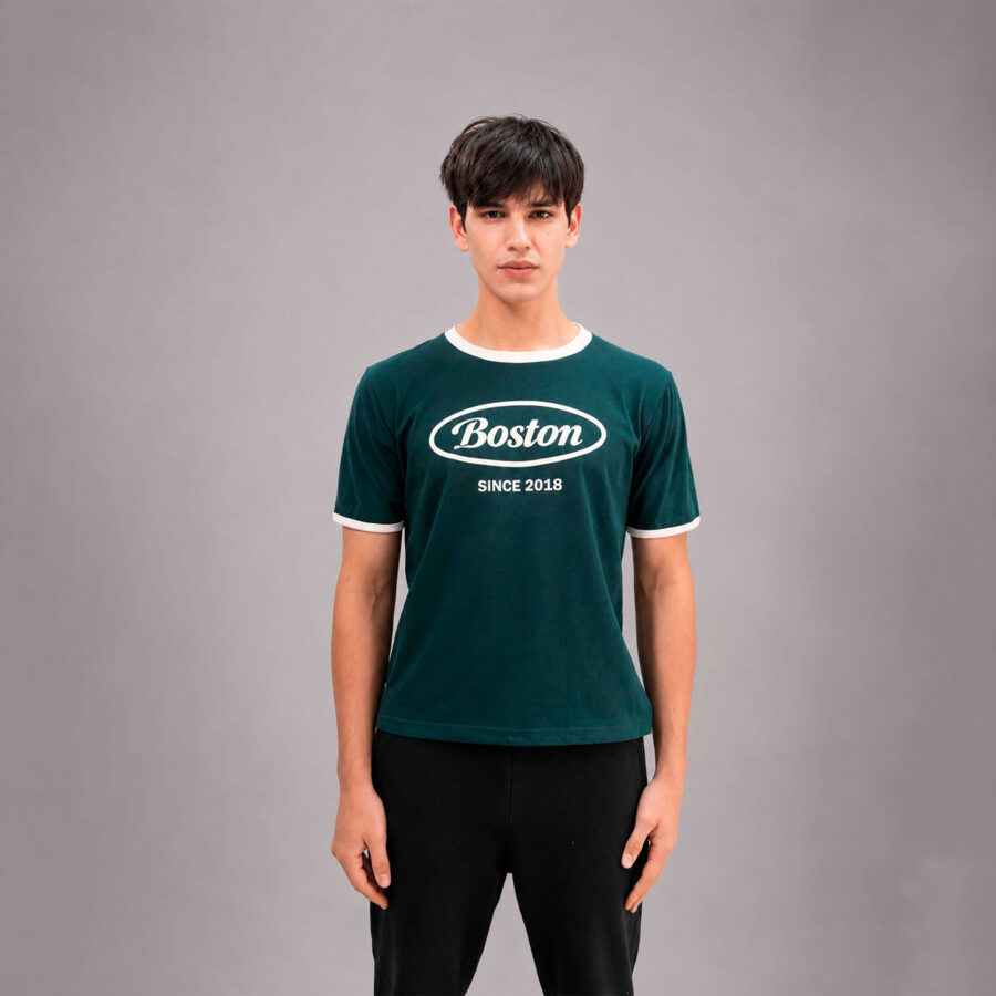 Imagen 2 de Remera regular BH cropped verde vintage