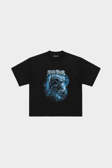 Remera Boxy Dragons Negra