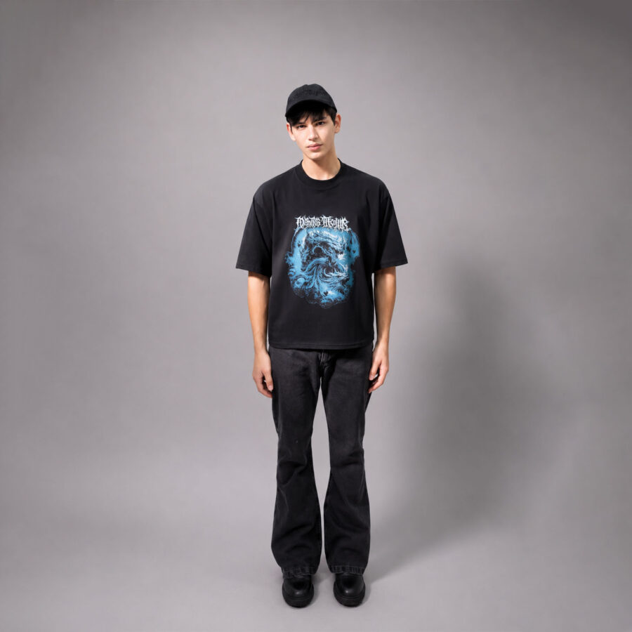 Imagen 4 de Remera Boxy Dragons Negra