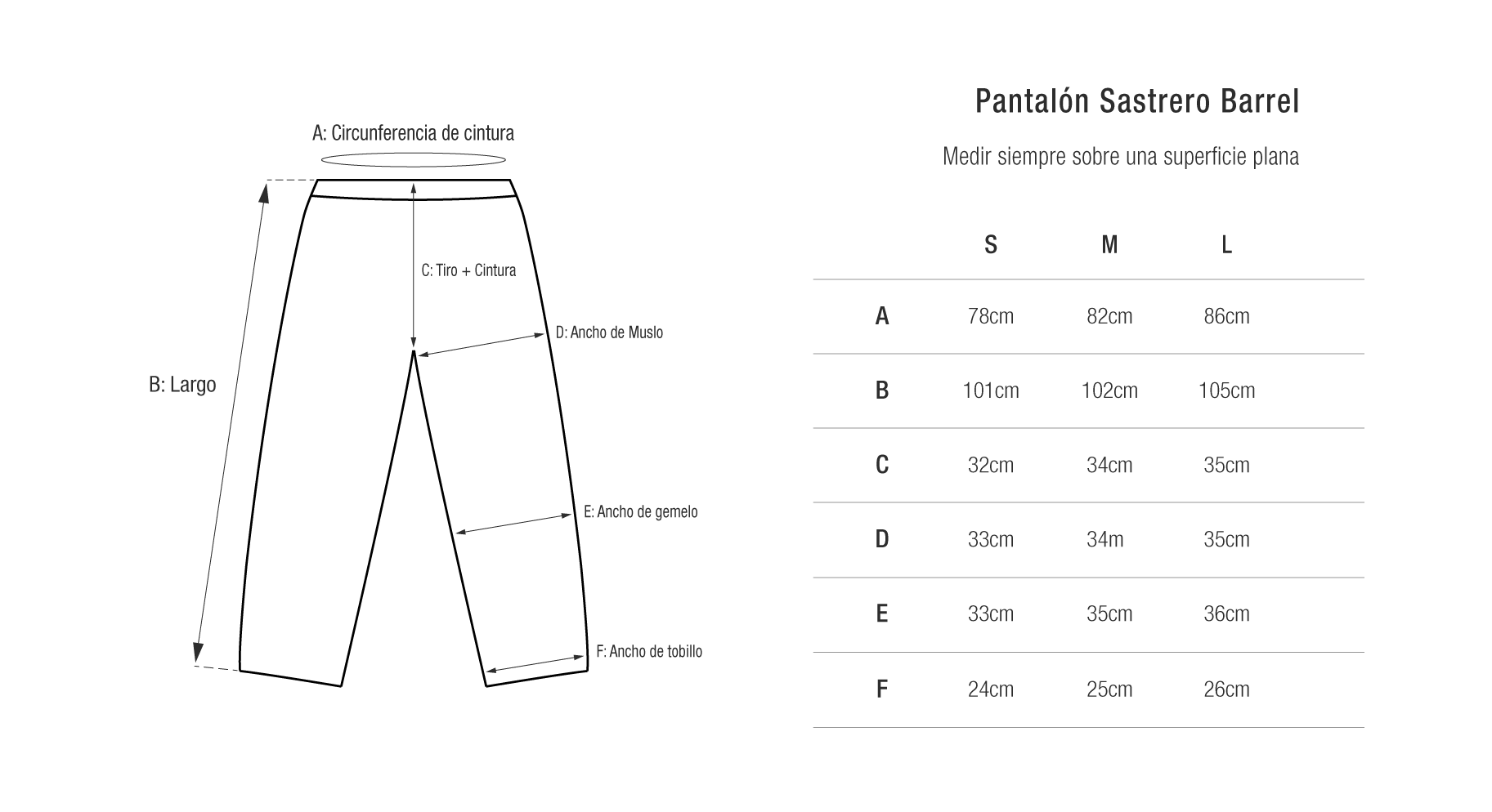 Tabla de talles