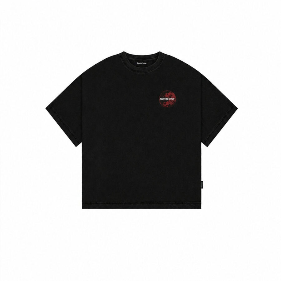 Remera Boxy Streets Negra