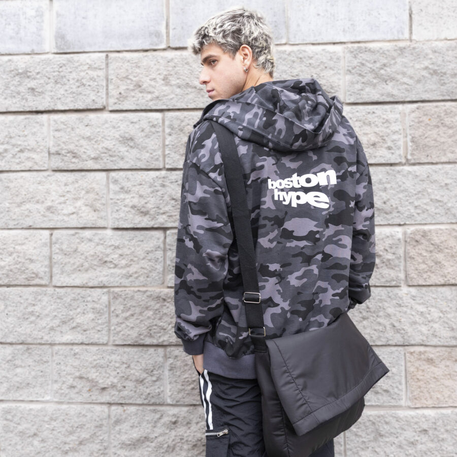 Imagen 4 de Zip Up Camo Gris Boston Blanco